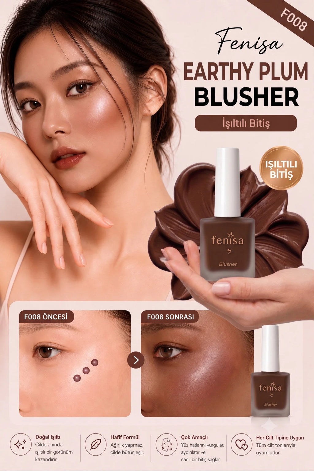 [vg:Earthy Plum] Likit blusher Earthy Plum