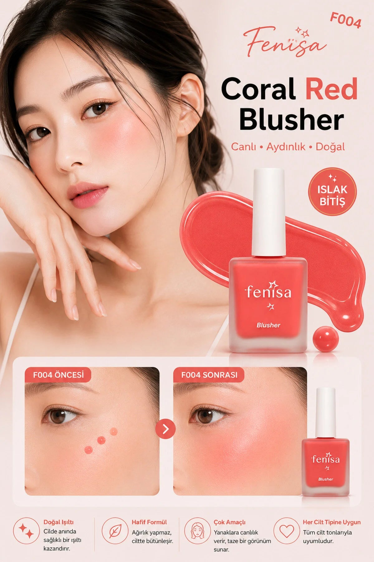 [vg:Coral Red] Likit blusher Coral Red